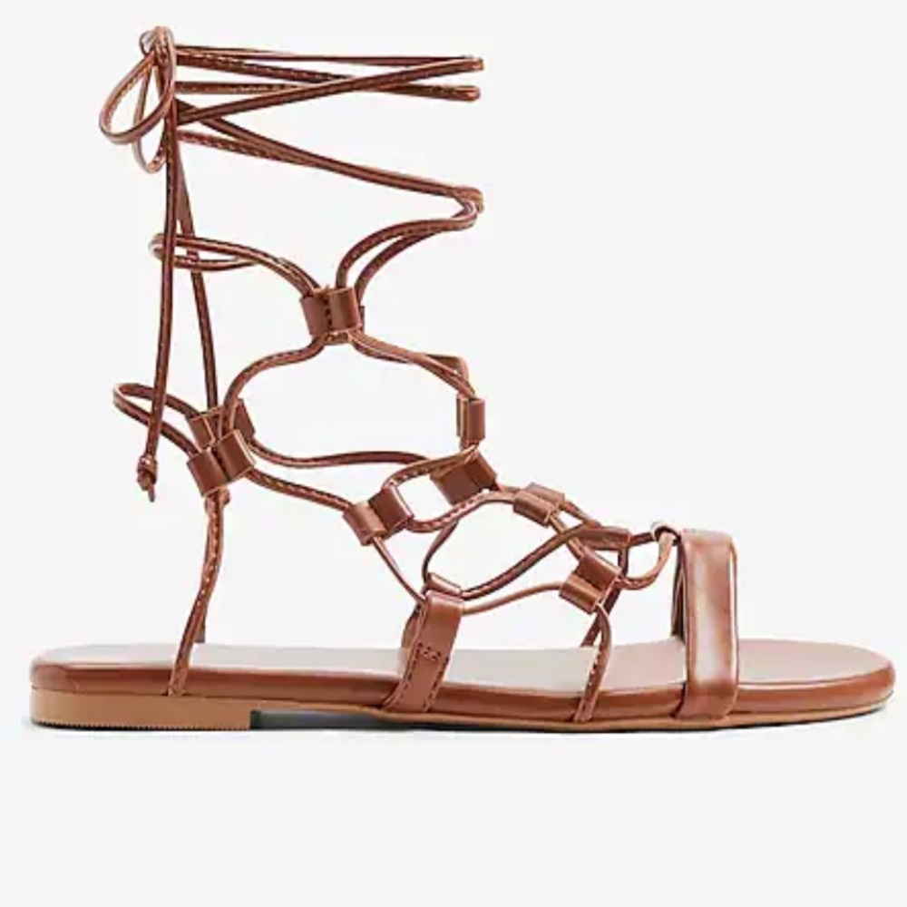 Express Tie-Up Gladiator Flat Sandals